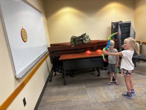 kids shooting toy bow & arrow